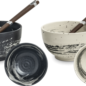 Set 2 ciotole bianco nero 186041066