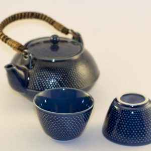 Servizio da tè blu