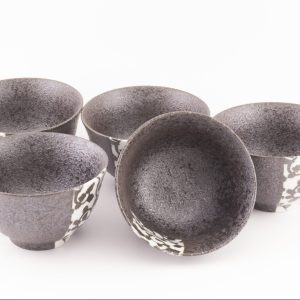 Set  5 tazzine B&W CYM2