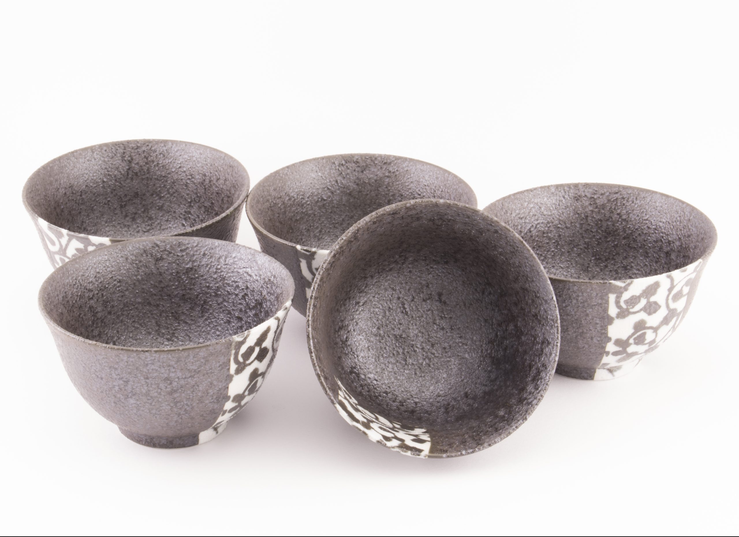 Set 5 tazzine B&W CYM2