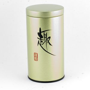 Tea caddy metallo serigrafato oro SS17005